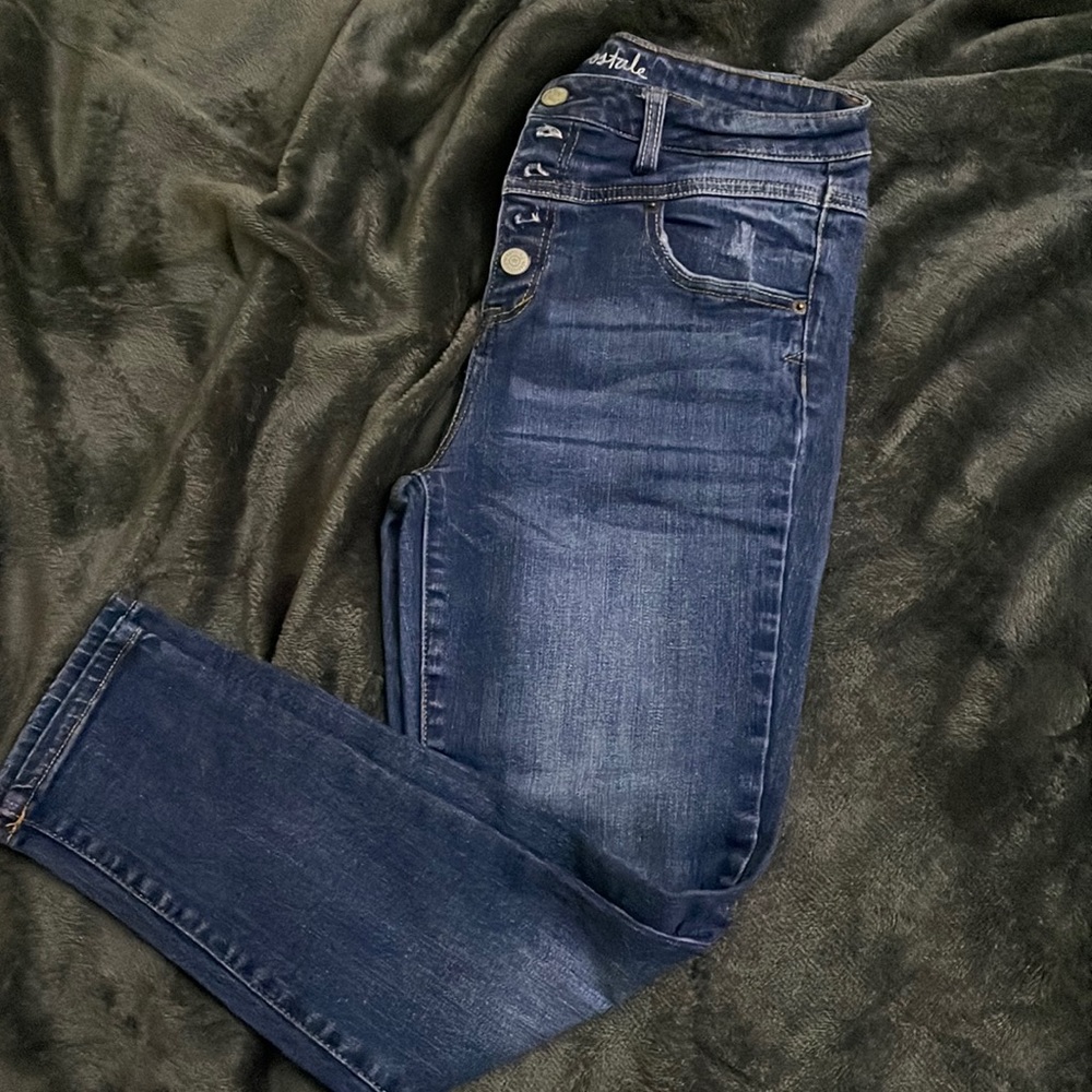 Aeropostale High-Waist Cropped Skinny Jeans